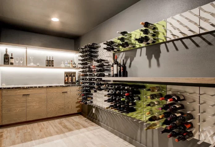 modern wine rack