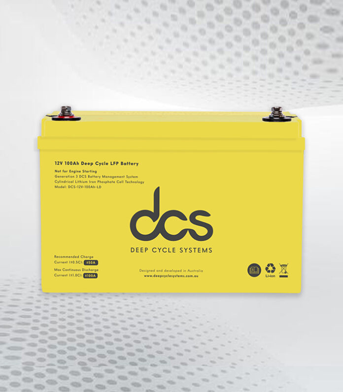 100 Amperestunden Lithium-Ionen-Batterie